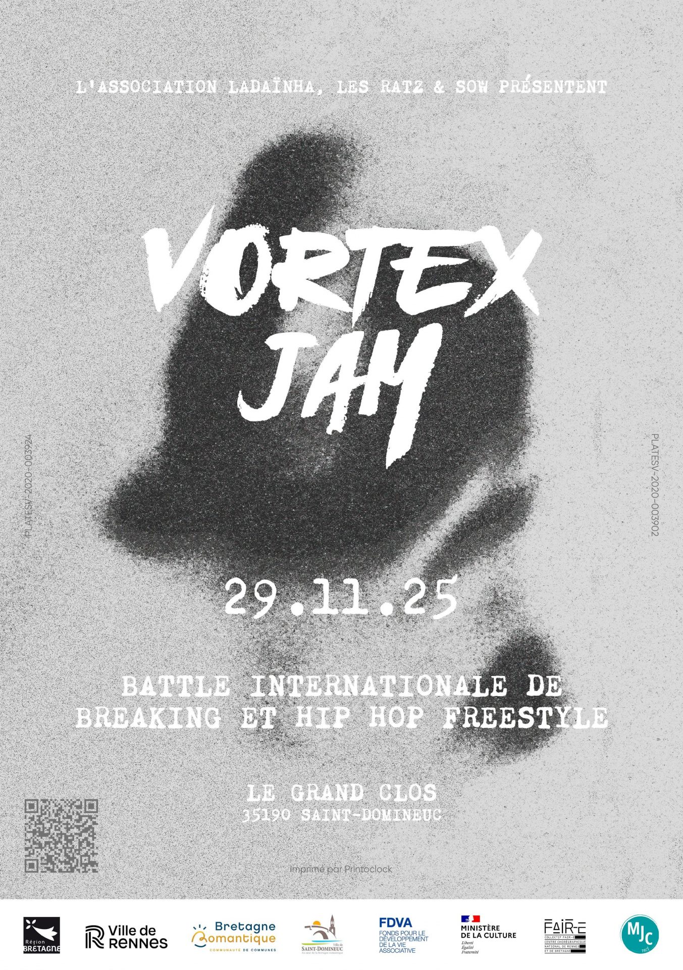 affiche vortex jam 29 nov 25