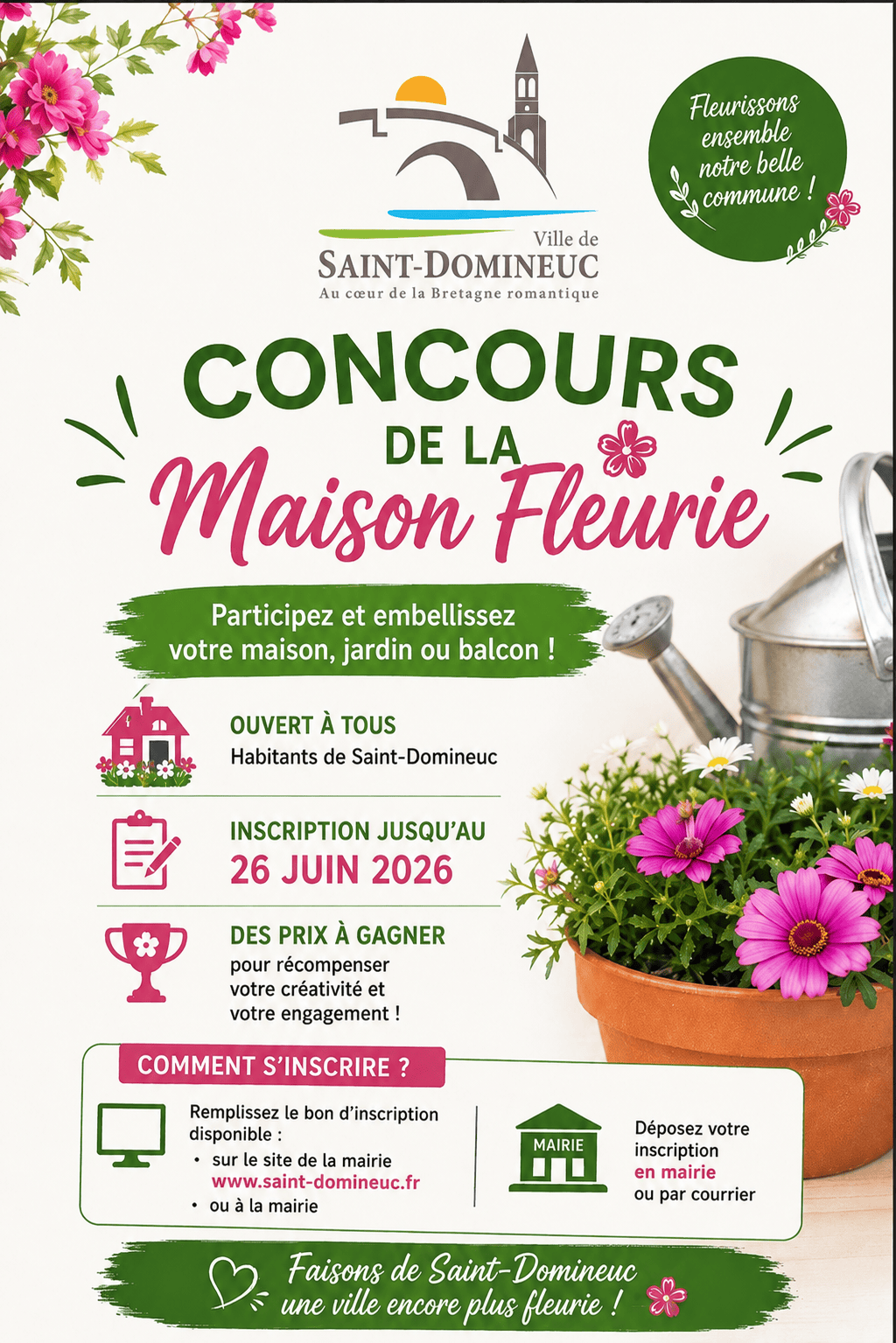 Affiche Concours maison fleurie